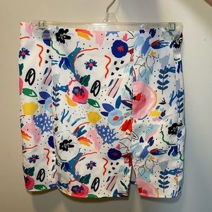 SheIn sold out floral abstract statement skirt